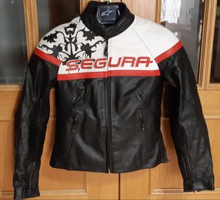 Cazadora cuero custom de segunda mano en WALLAPOP