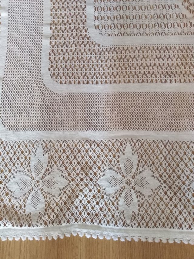 Colcha de ganchillo.