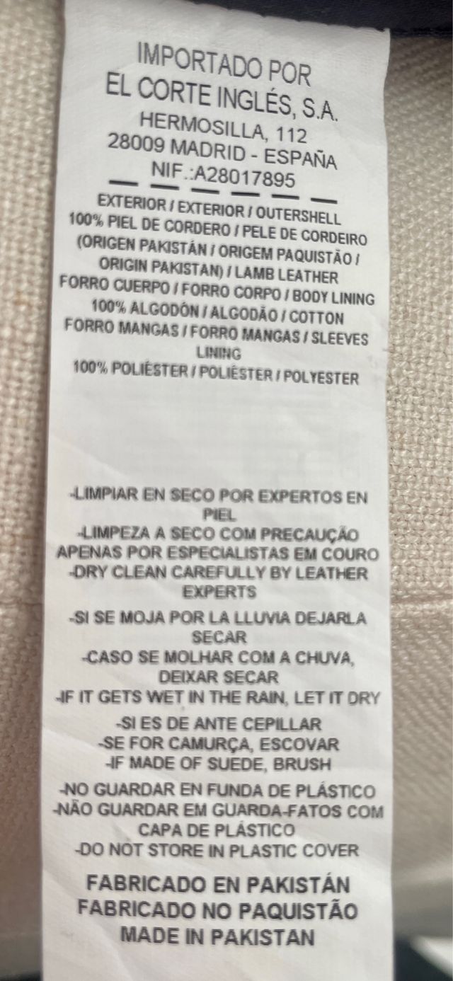 Chaqueta Biker Piel Crop