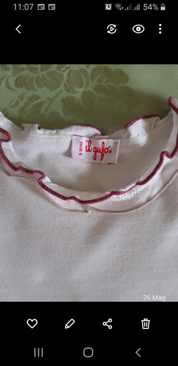 N° magliette Lupilu/ ii Gufo