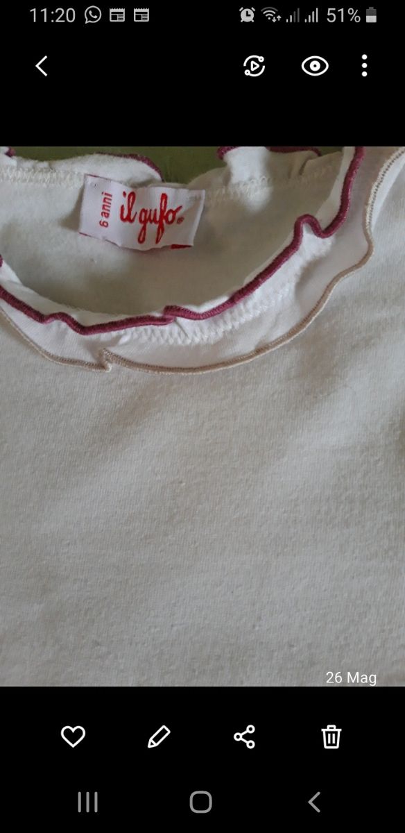 N° magliette Lupilu/ ii Gufo