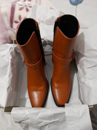 Botines de piel mujer de segunda mano en WALLAPOP
