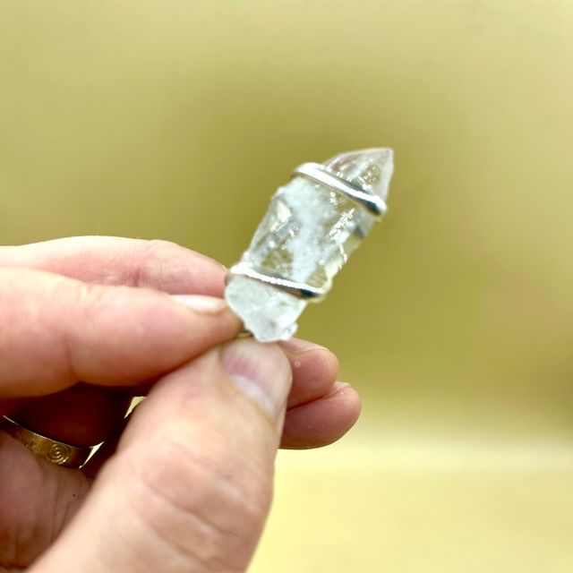 CUARZO HIMALAYA COLGANTE PLATA DE LEY