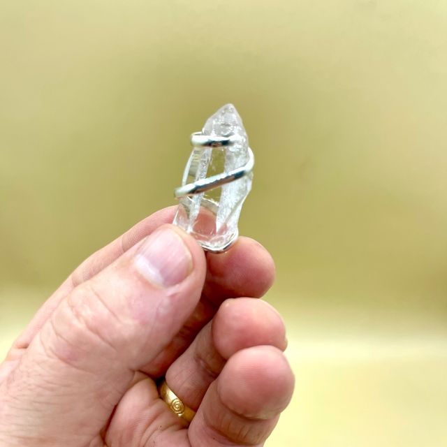 CUARZO HIMALAYA COLGANTE PLATA DE LEY