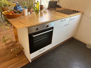 Mueble cocina ikea + vitro + horno de segunda mano por 150 EUR en  L\\'Hospitalet de Llobregat en WALLAPOP