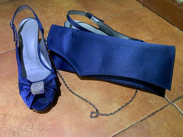 Zapatos y bolso de fiesta