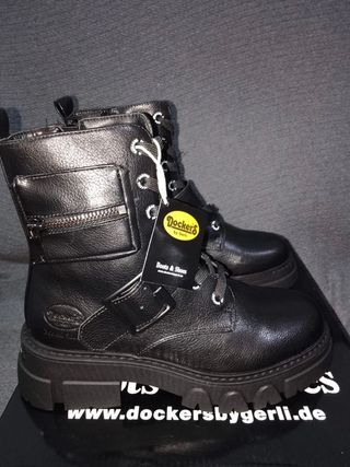 Dockers by Gerli Botas de Moda Mujer Negras 37 de segunda mano por 30 EUR  en Alicante en WALLAPOP