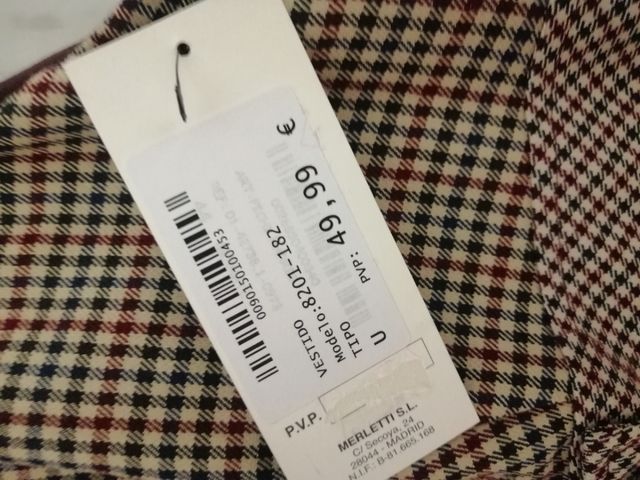 vestido cuadros nuevo con etiquetas