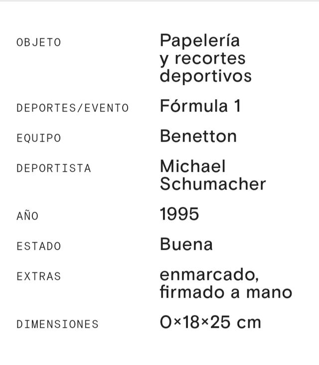 Michael Schumacher Foto firmada