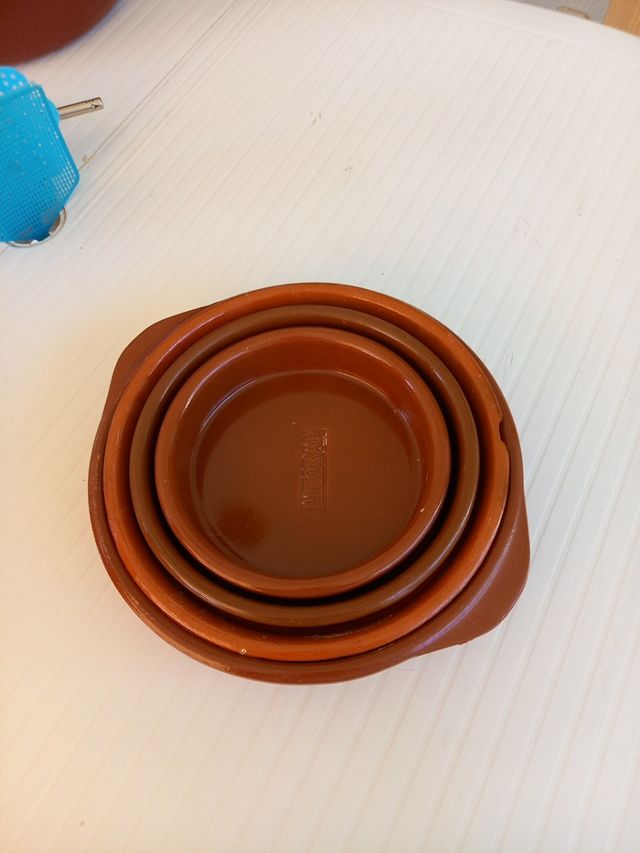 Cazuelas de barro 4 tamaños 
