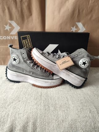Converse grises de segunda mano en WALLAPOP