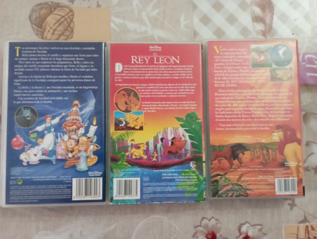 10 PELICULAS VHS, CLÁSICOS DISNEY, EL REY LEON