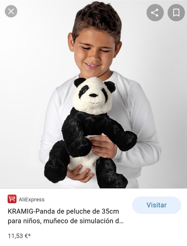 Peluche panda 35 cm