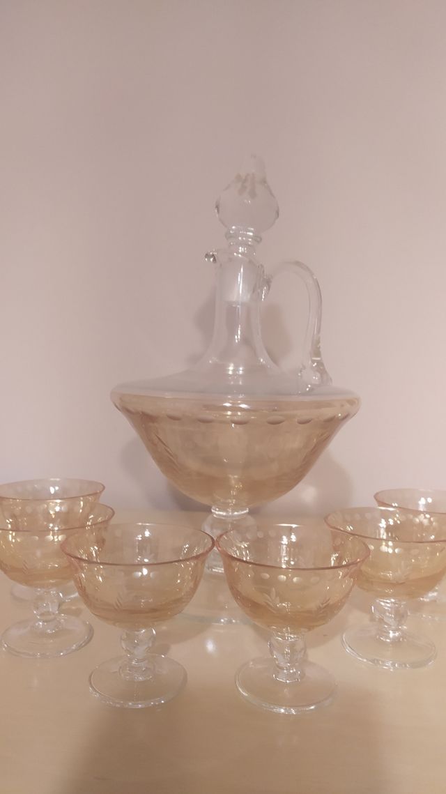 cristalerias, juego de licor