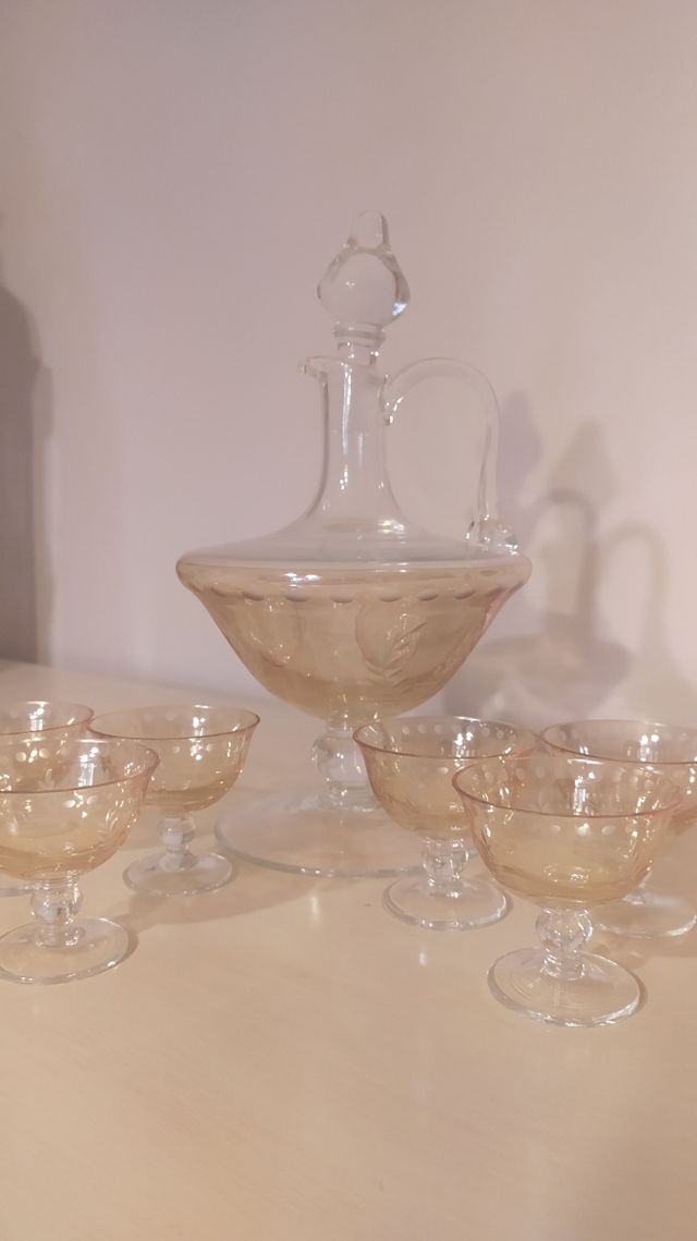 cristalerias, juego de licor