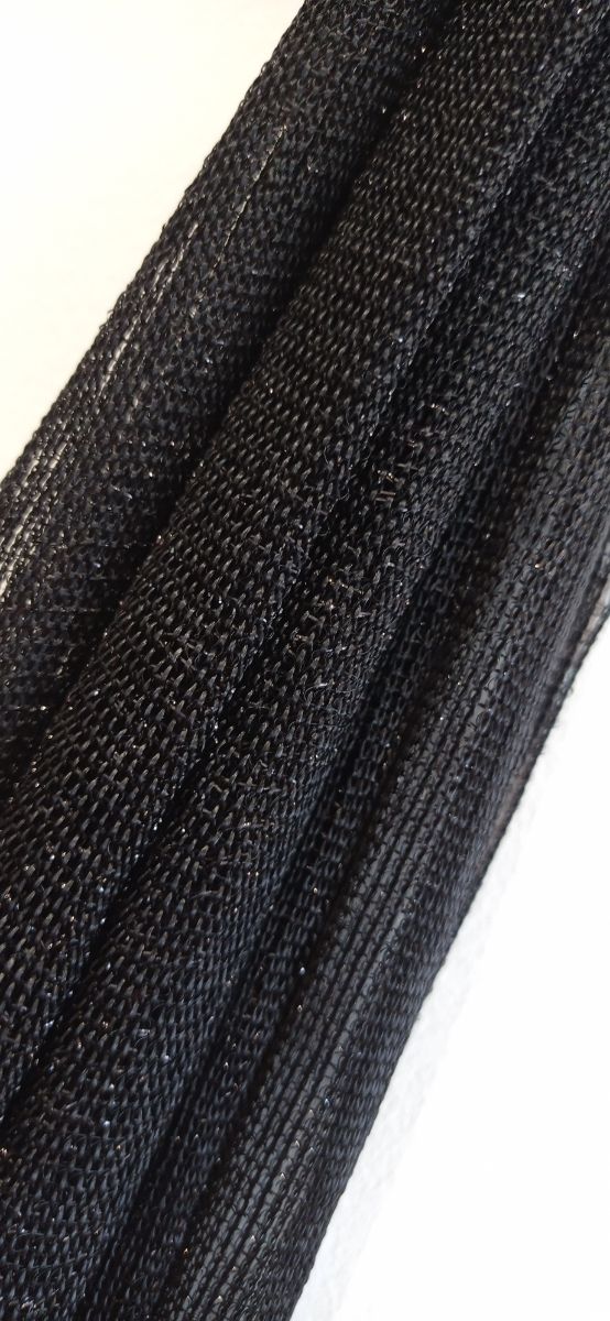 fular negro de fiesta de Blanco 