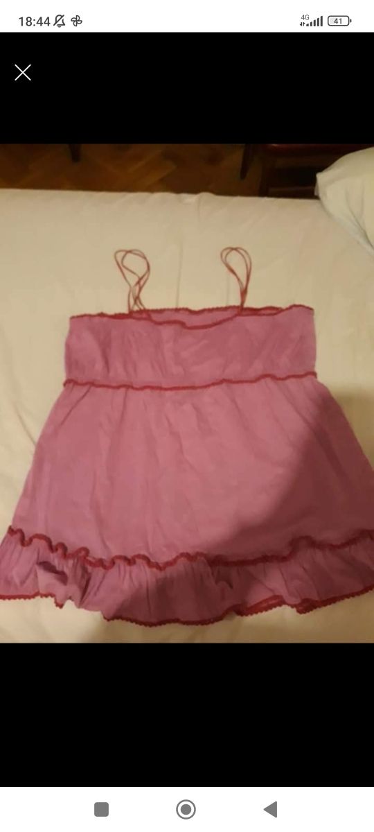 Top de algodón con bordado