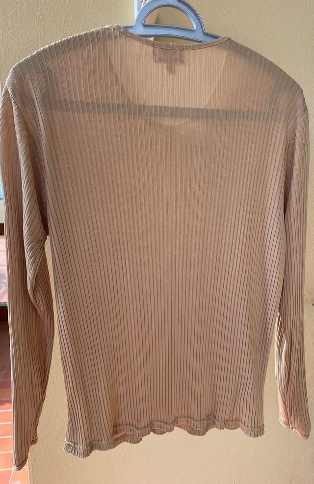 Sottogiacca beige in seta