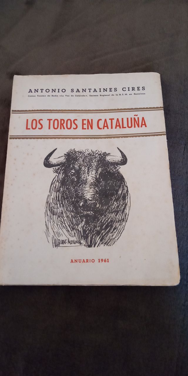 LIBRO LOS TOROS EN CATALUÑA