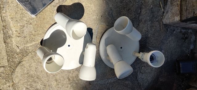 Plafones de 3 rosetas. Precio por el conjunto