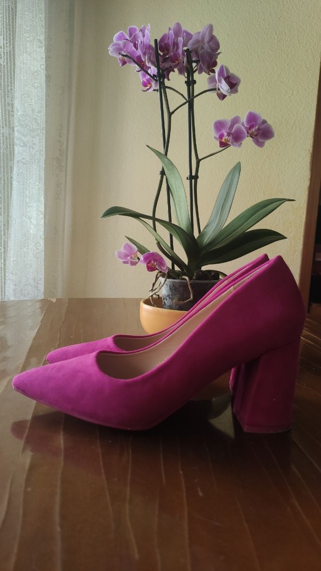 Tacones fucsia