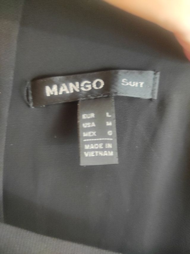 Vestido Mango suit negro