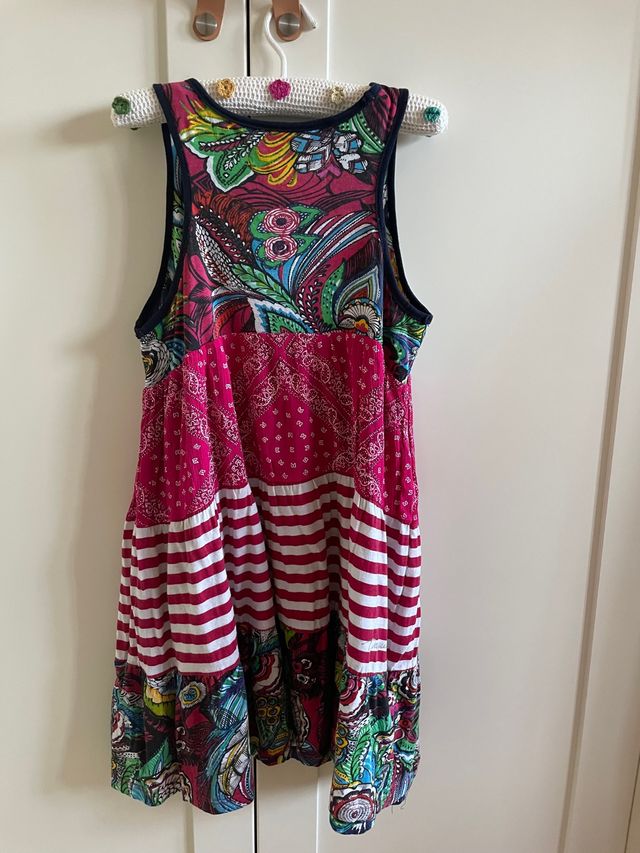 Vestido Desigual tamanho 9-10 anos