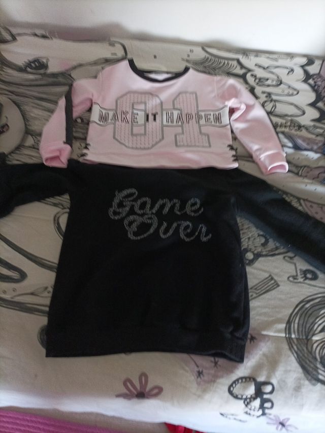 sudaderas 6€ las dos