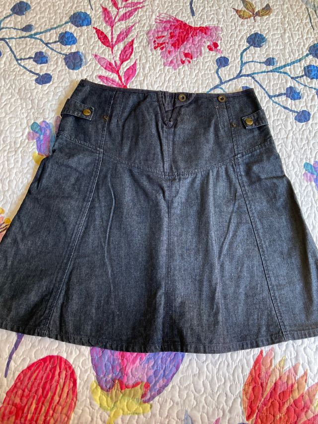 Falda vaquera talla 40 de Mango