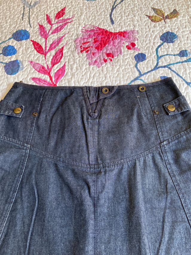 Falda vaquera talla 40 de Mango