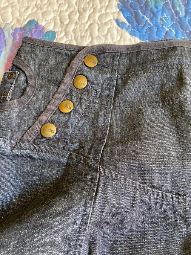 Falda vaquera talla 40 de Mango