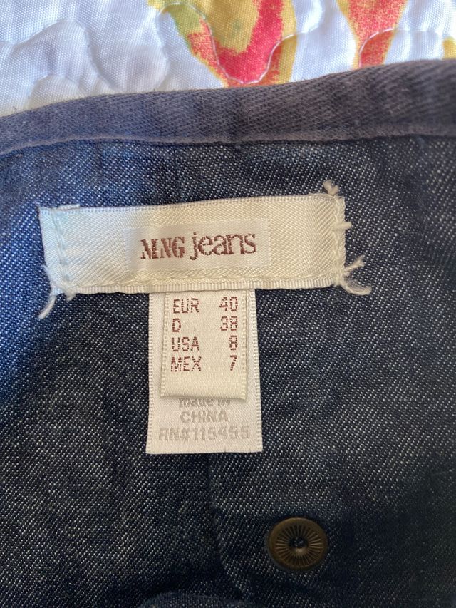 Falda vaquera talla 40 de Mango