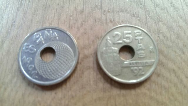 25 pesetas de 1992
