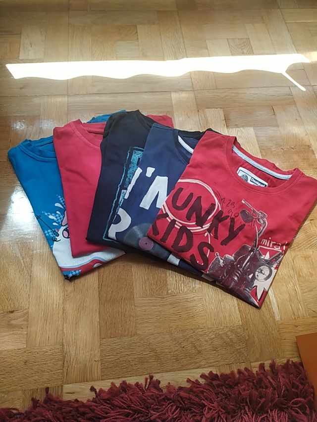 Lote 5 camisetas manga larga Talla 11 Niño