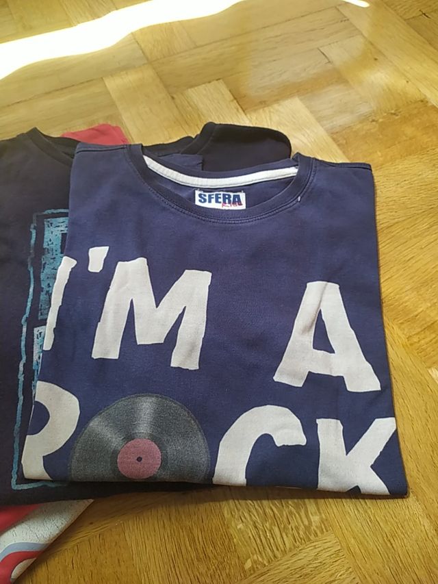 Lote 5 camisetas manga larga Talla 11 Niño