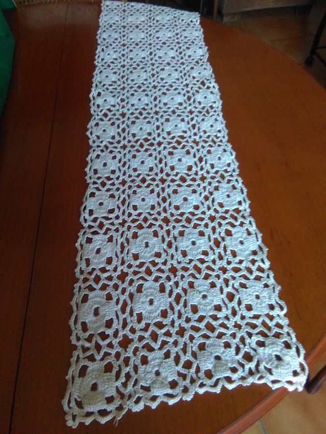 Camino mesa ganchillo/crochet