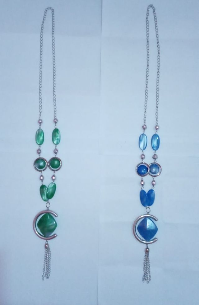 Set de collares Azul y Verde.