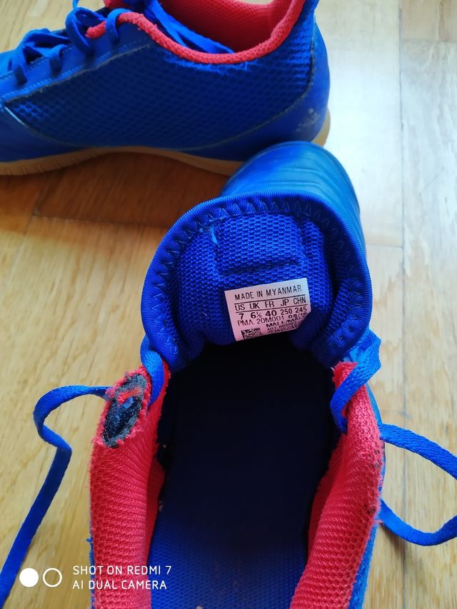 Zapatillas futbol sala N°6,5 de adidas