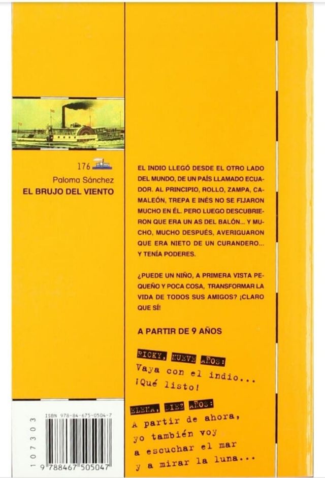 El brujo del viento.  Barco de  vapor