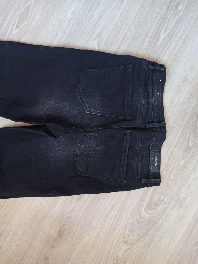 Vaquero negro "desgastado"