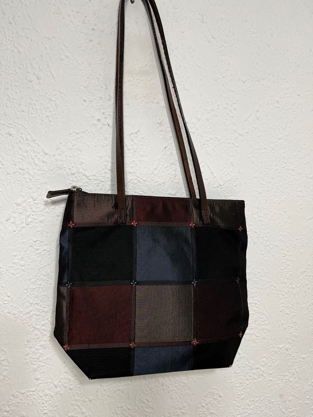 Bolso tela combinada