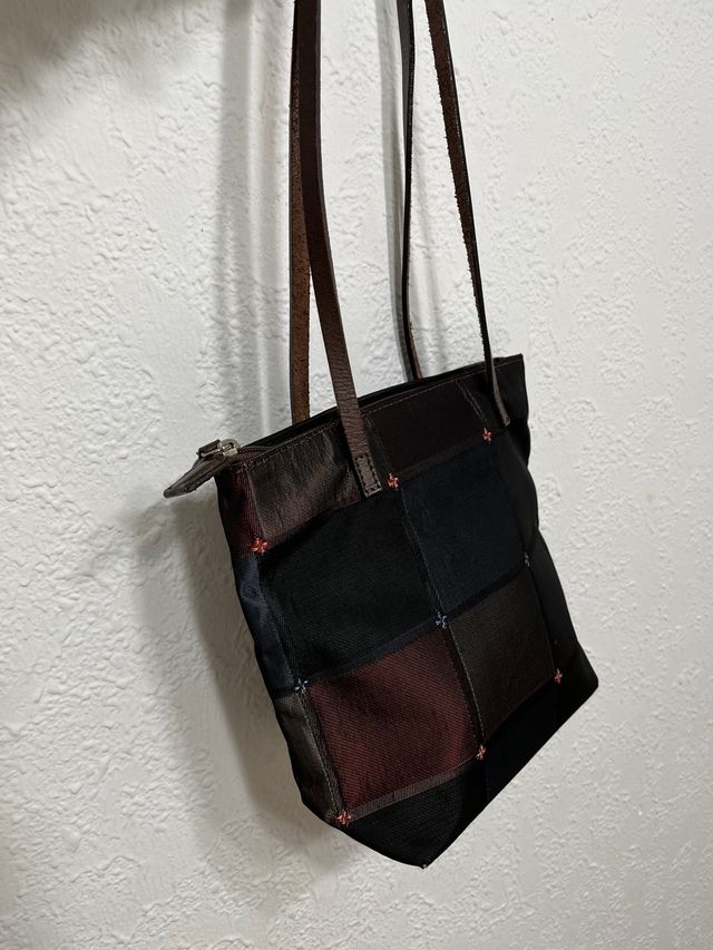 Bolso tela combinada