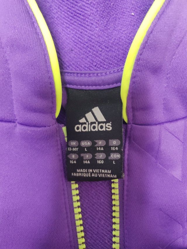 SUDADERA CREMALLERA ADIDAS