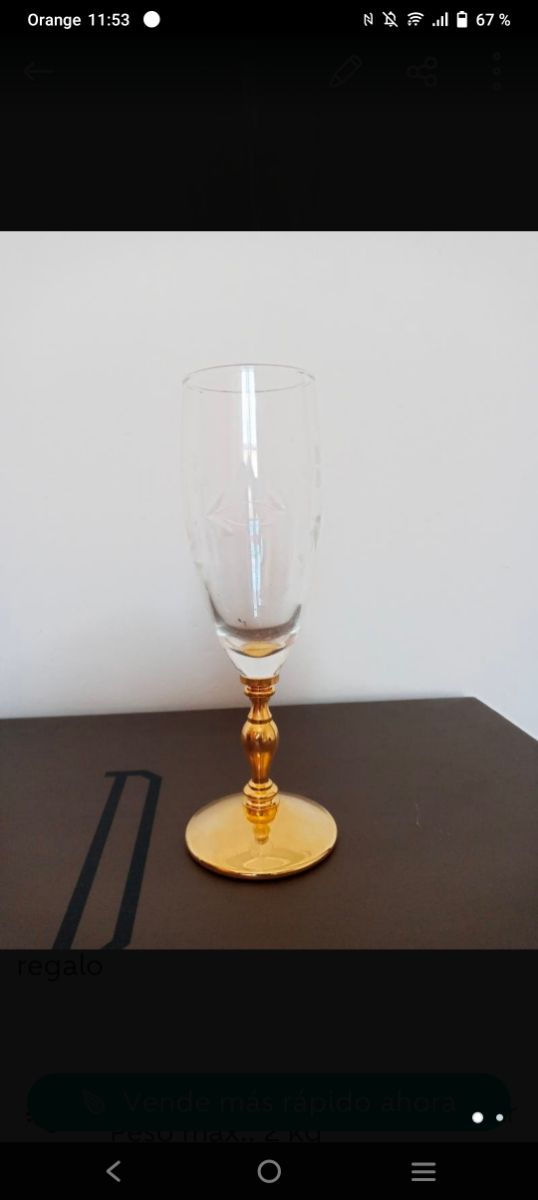 Juego de copas de champagne