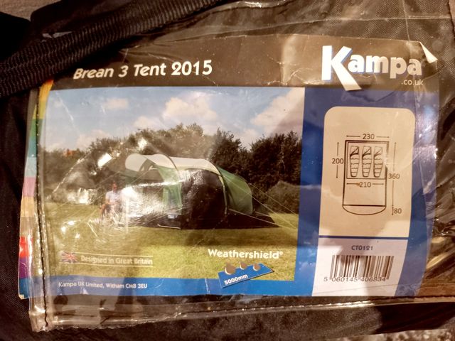 Tienda de campana Kampa Brean 3