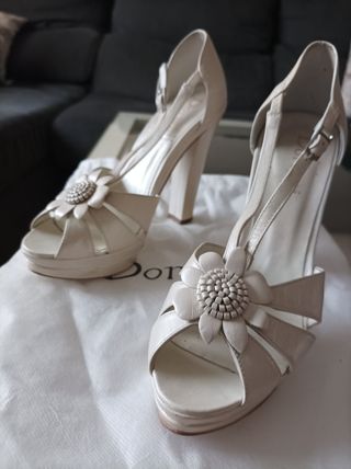 Zapatos de novia de plataforma de segunda mano en WALLAPOP