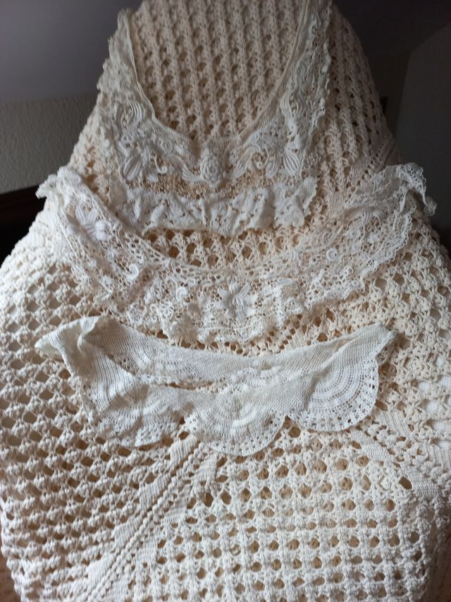 3 cuellos de incajes