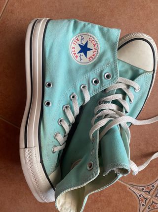 Converse azul agua marina talla 41 de segunda mano por 55 EUR en Madrid en  WALLAPOP
