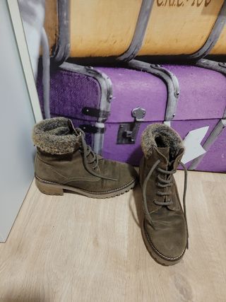 Botines de piel mujer de segunda mano en WALLAPOP