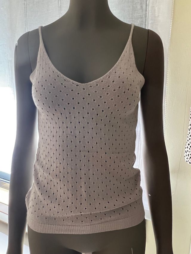 Camiseta de punto, talla unica, calada. Nueva